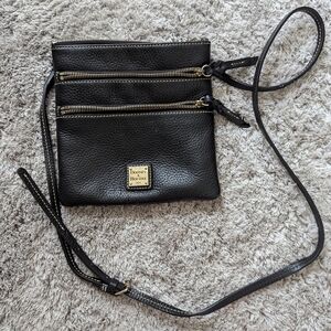 Dooney & Bourke triple zip crossbody purse